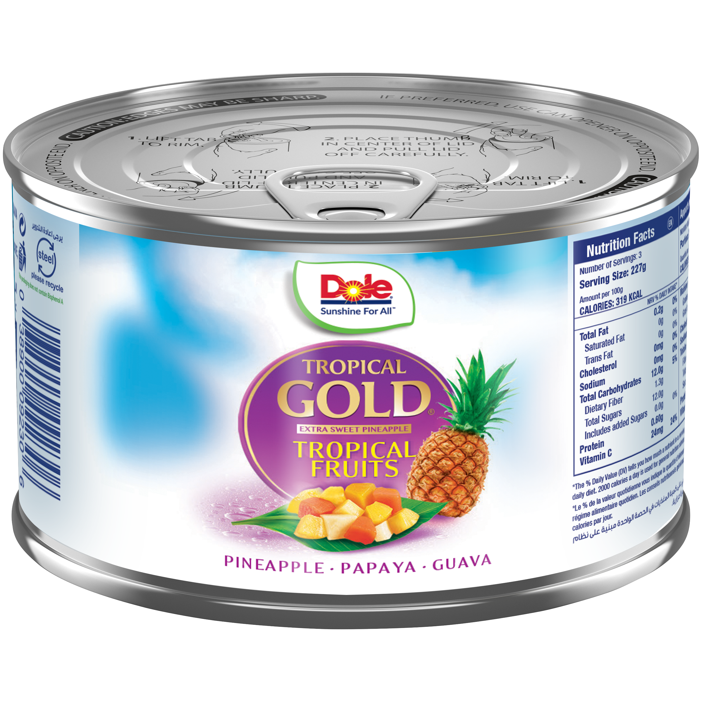 Tropical Fruit Mix with Tropical Gold® Pineapple - Dole