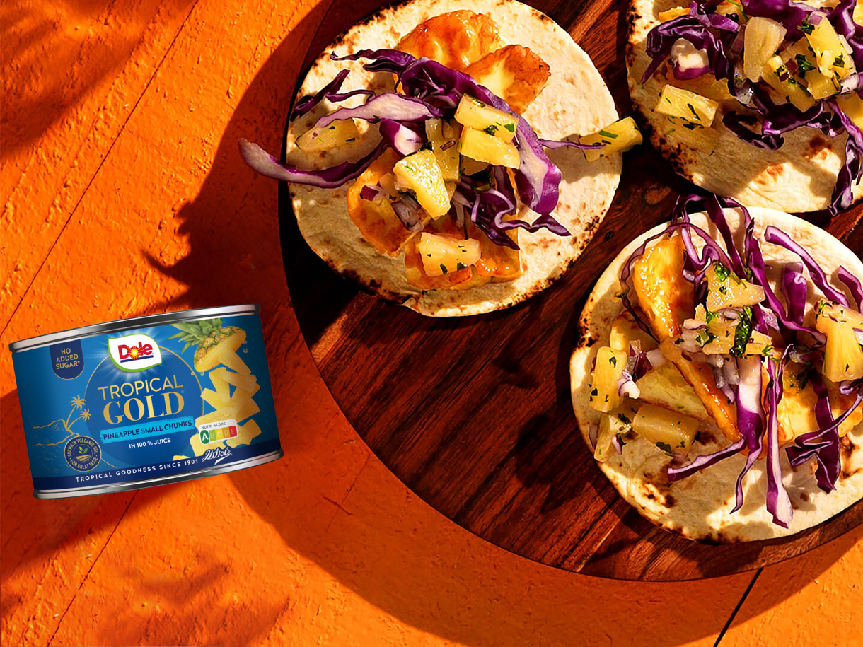 Pineapple Grilling Cheese Tacos - Dole® Sunshine