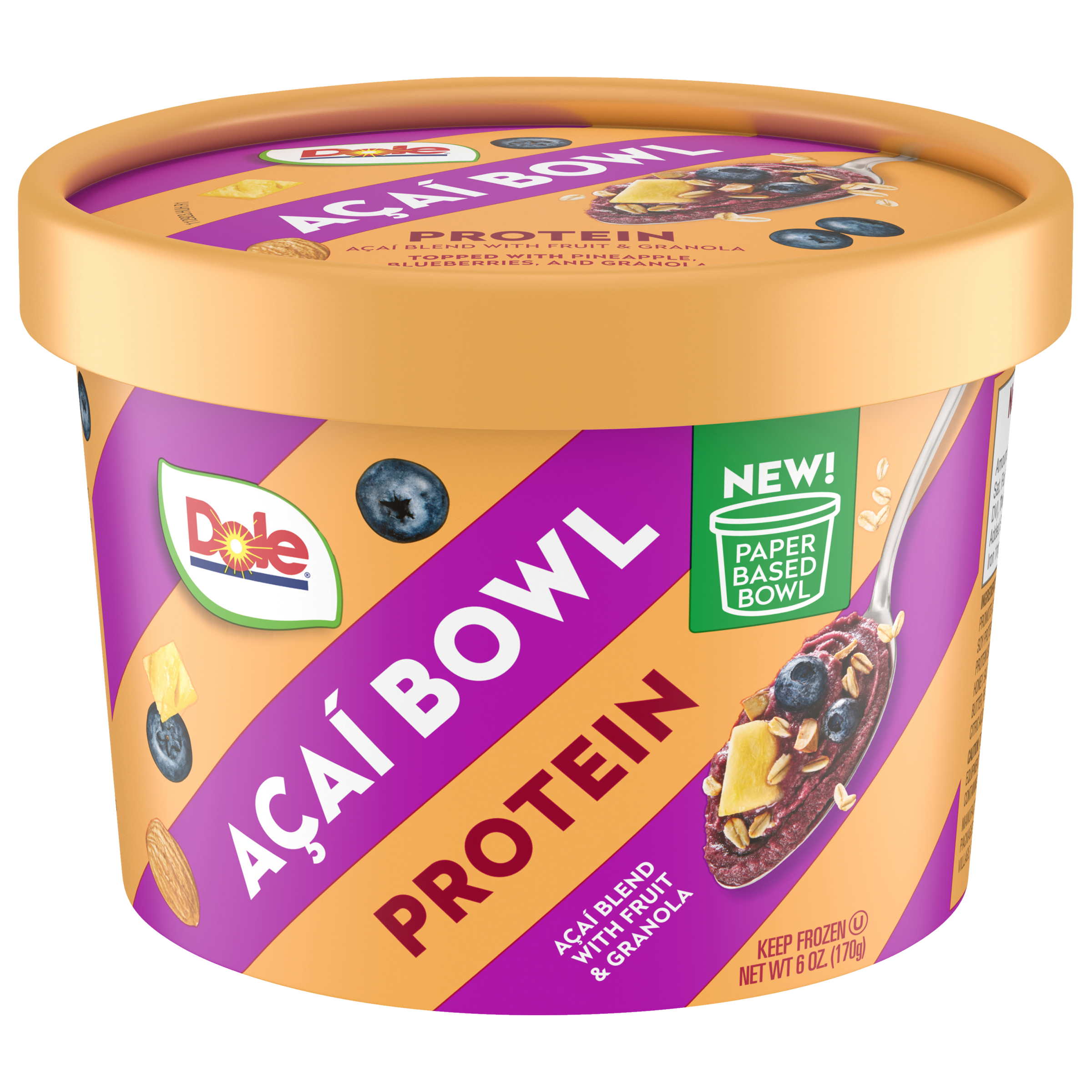 Dole® Protein Frozen & Premade Açaí Smoothie Bowls - Dole® Sunshine