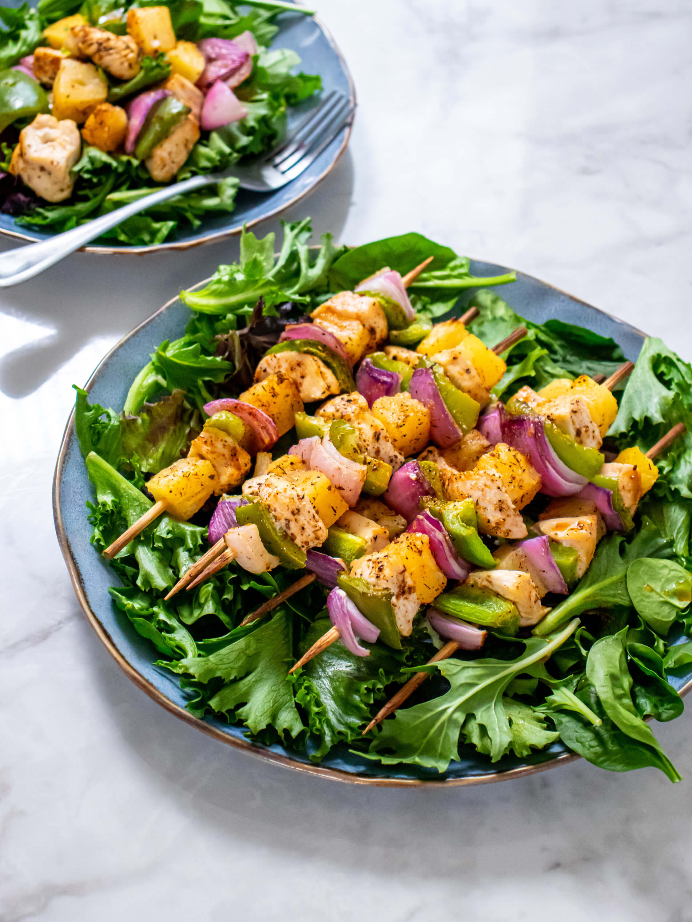 Chicken Kabob Salad Recipe - Dole® Sunshine