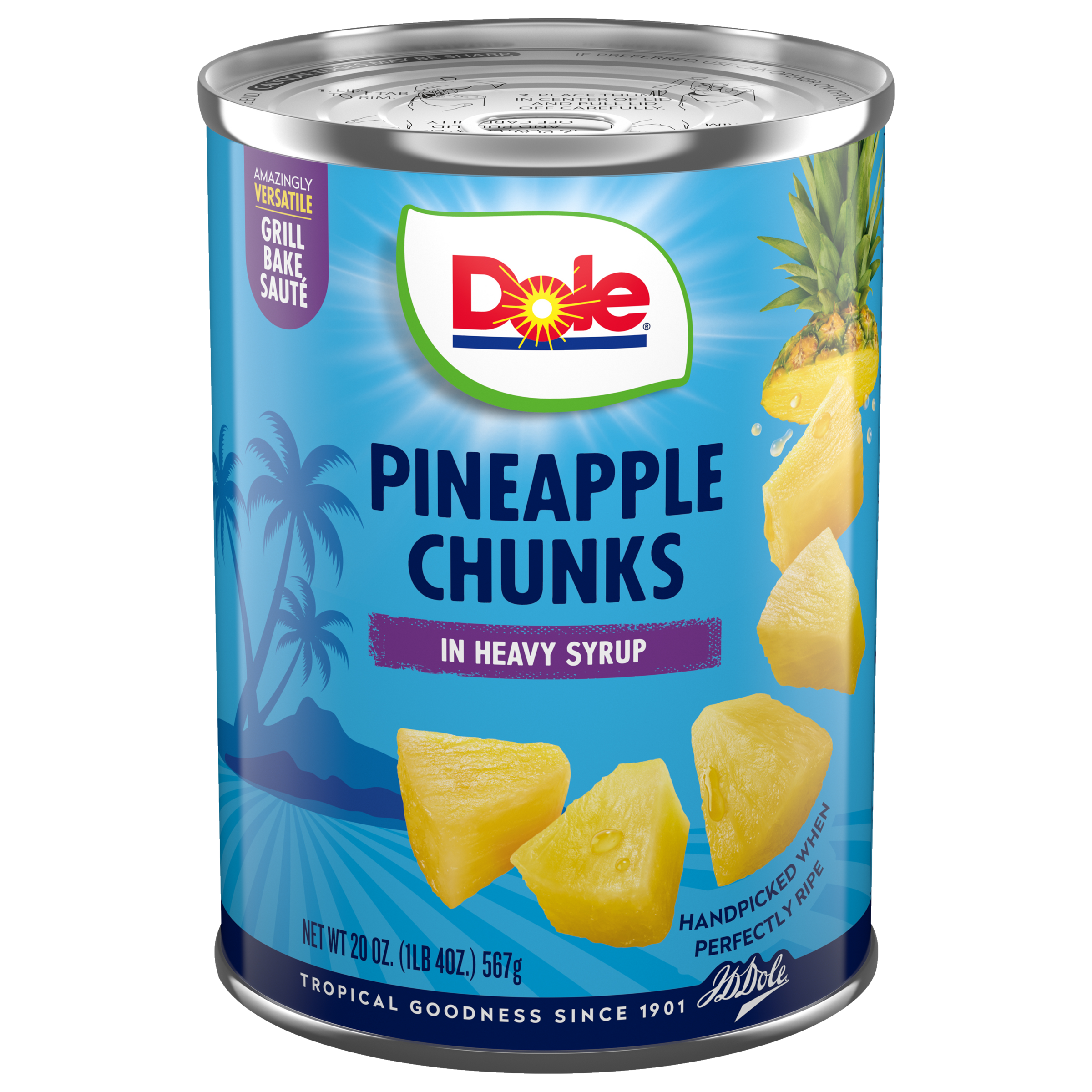 その他 SooyaStudio Pineapple Ban Dole® Canned Pineapple Chunks in Heavy Syrup: 20 oz, Large - Dole