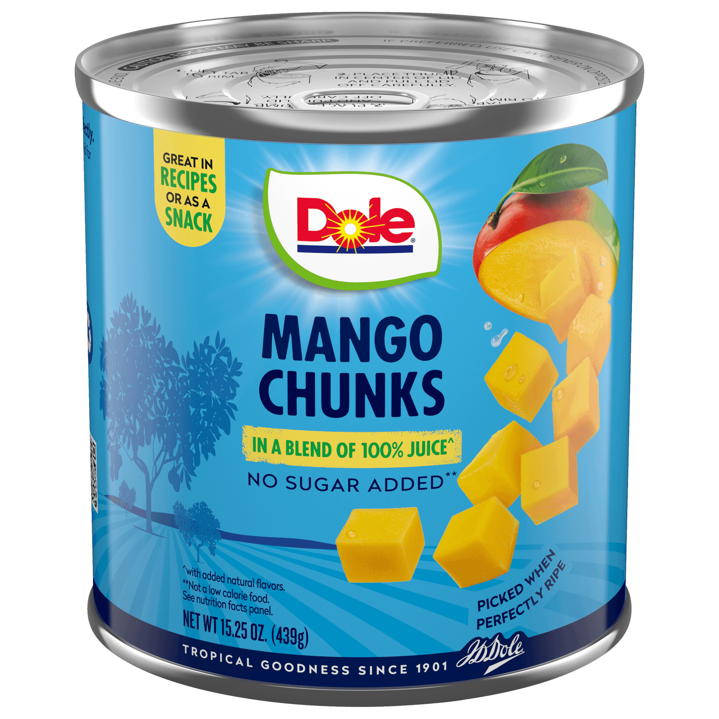 Canned Mango Chunks in 100% Juice - Dole® Sunshine