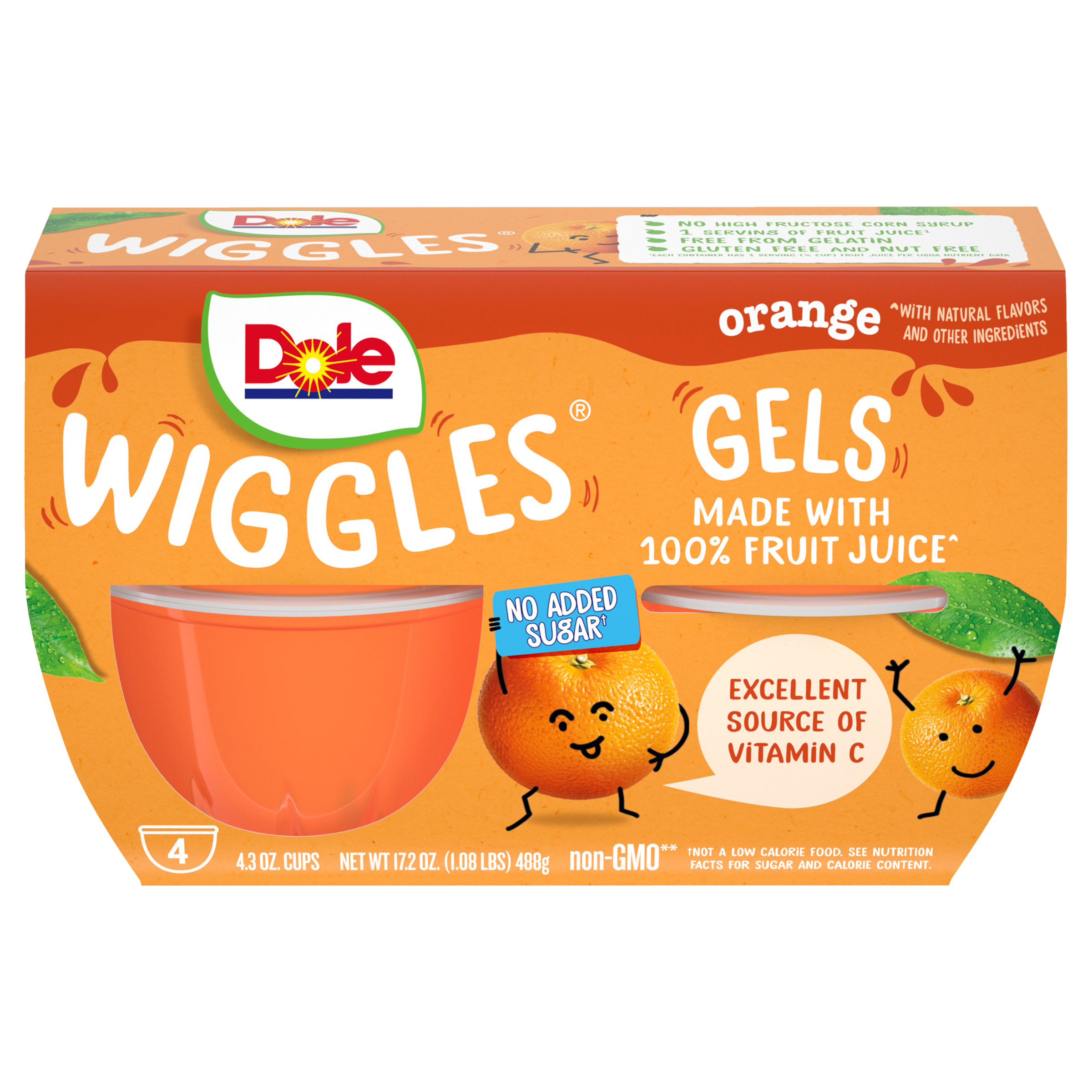 Dole Wiggles™ Orange Fruit Juice Gels: A Lunchbox Snack Dole