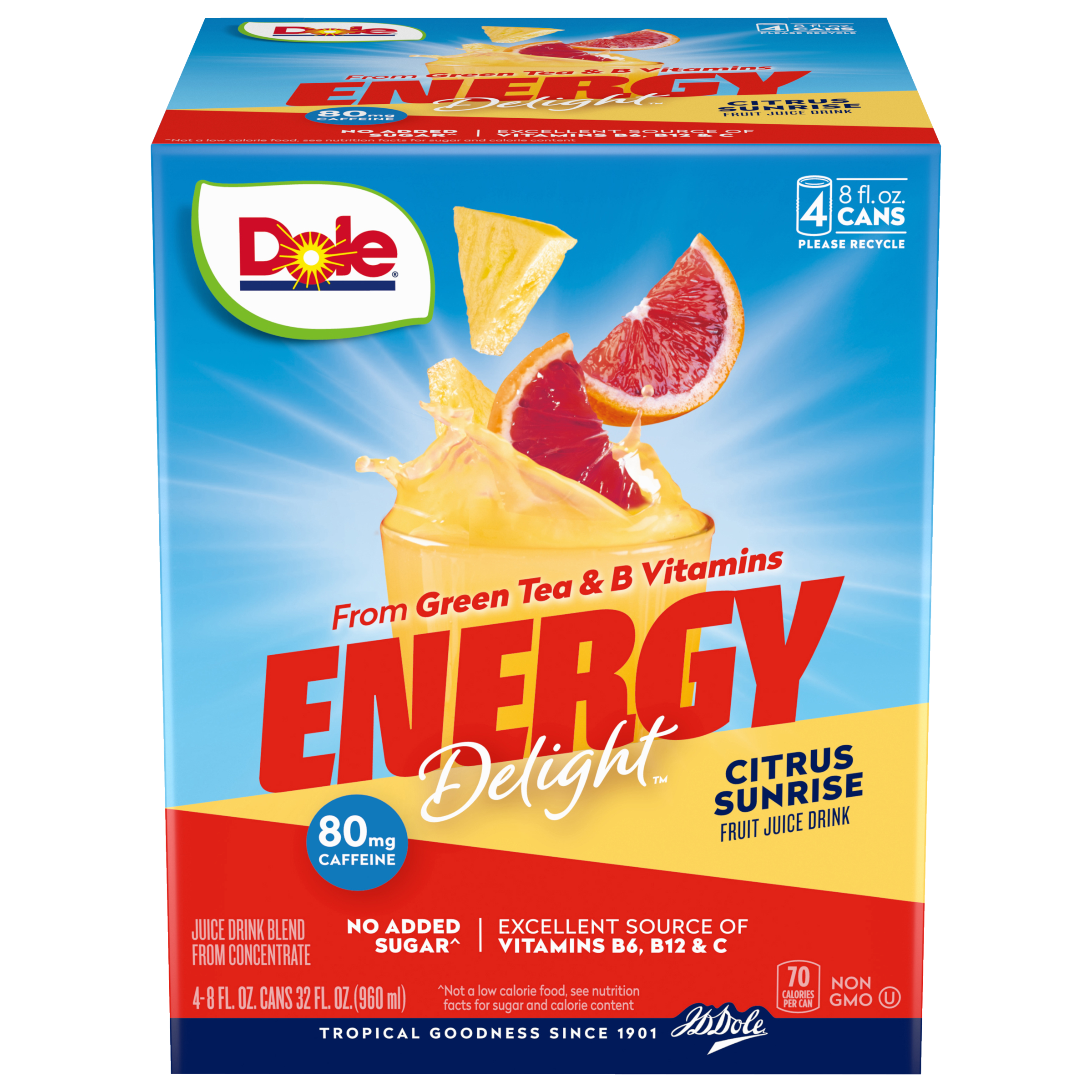 Energy Delight™- Orange Pineapple Flavored Energy Drink Dole
