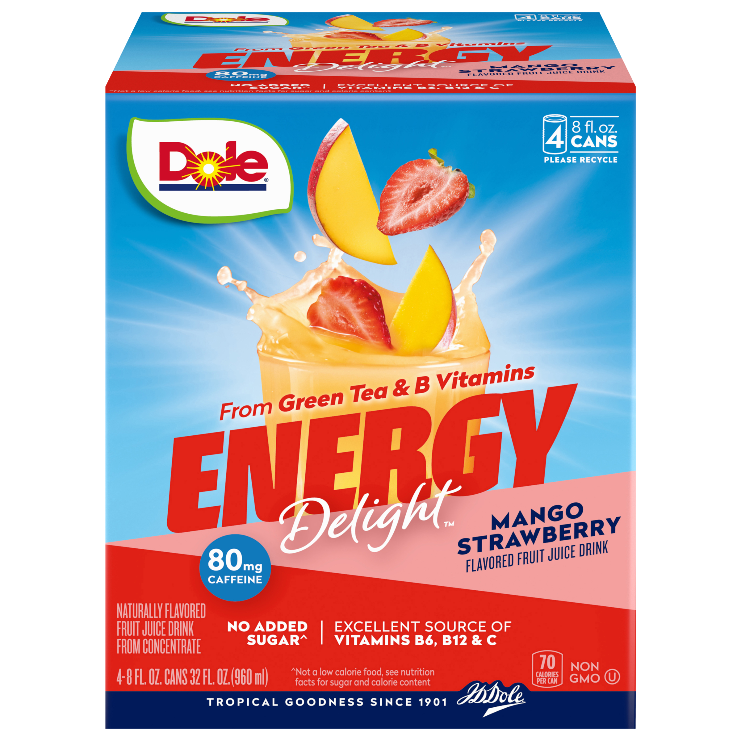 Energy Delight™- Mango & Strawberry Flavored Energy Drink - Dole