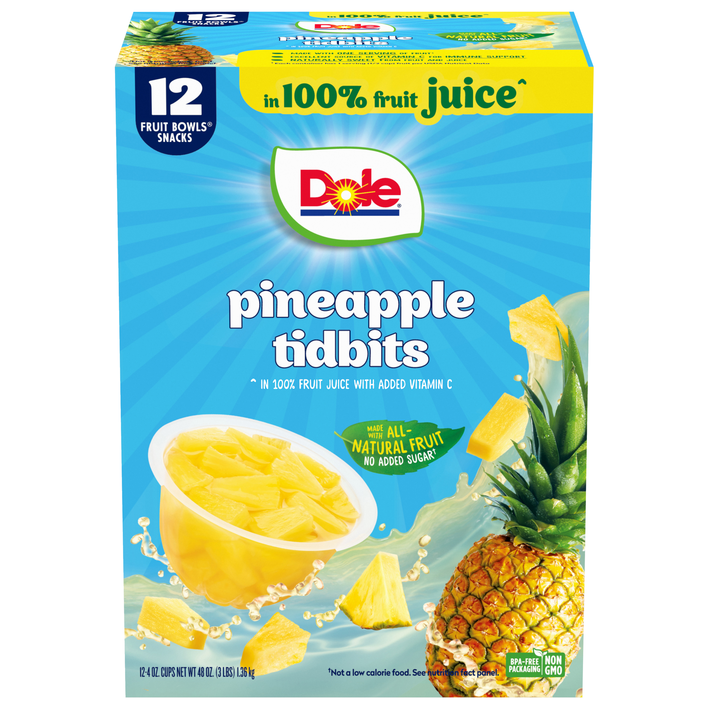 ★未開封‼️【ドナルドのハワイアンホリデー】1000 PCS ジグソーパズル★ Pineapple Tidbits in 100% juice 48oz - Dole® Sunshine