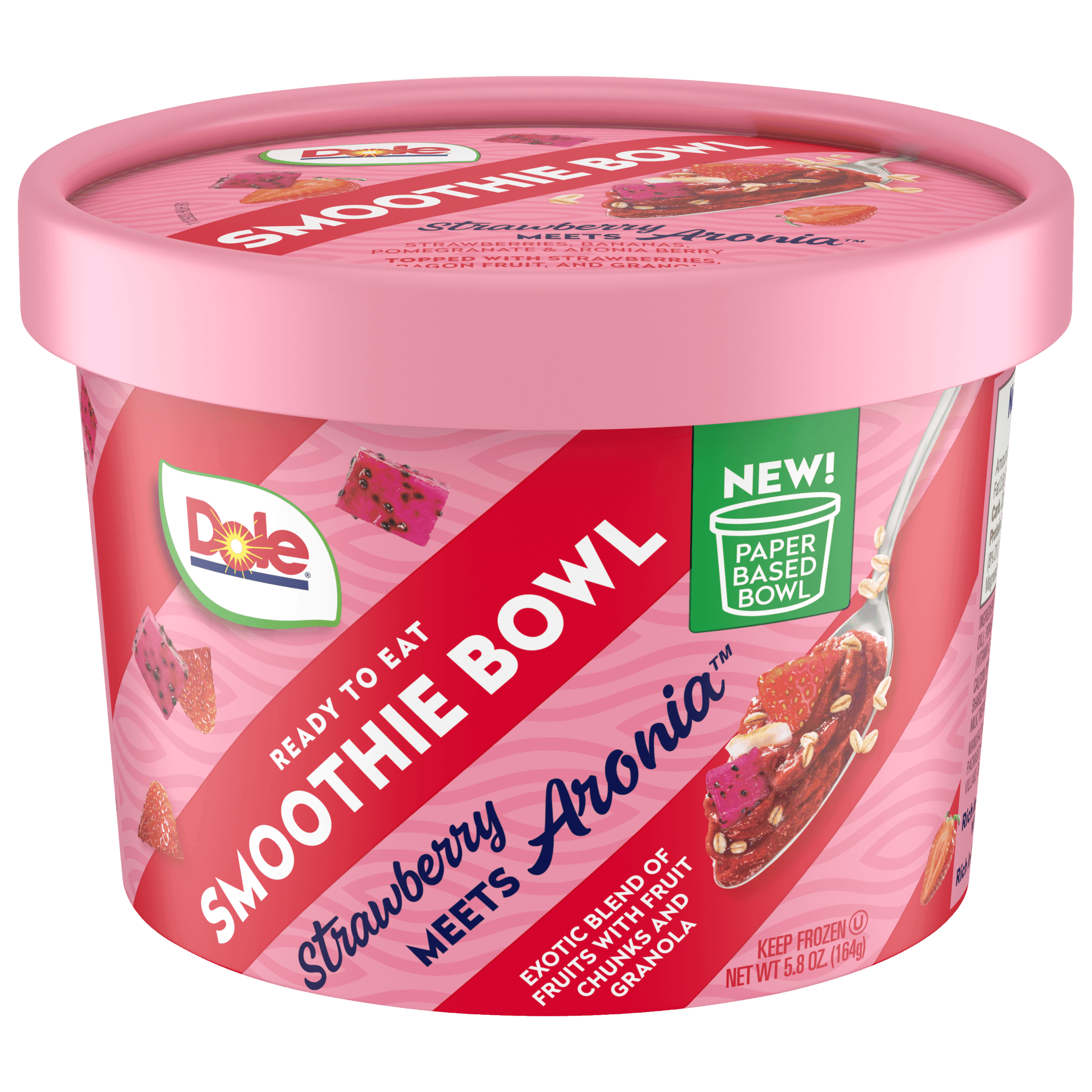 Dole® Strawberry Meets Aronia Premade Frozen Smoothie Bowl - Dole
