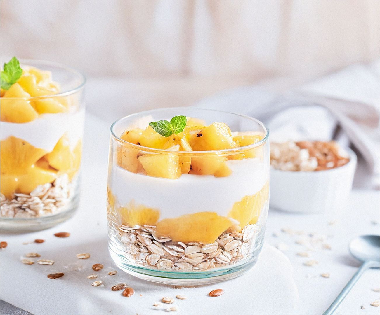 Tropical Overnight Oats Parfait - Dole® Sunshine