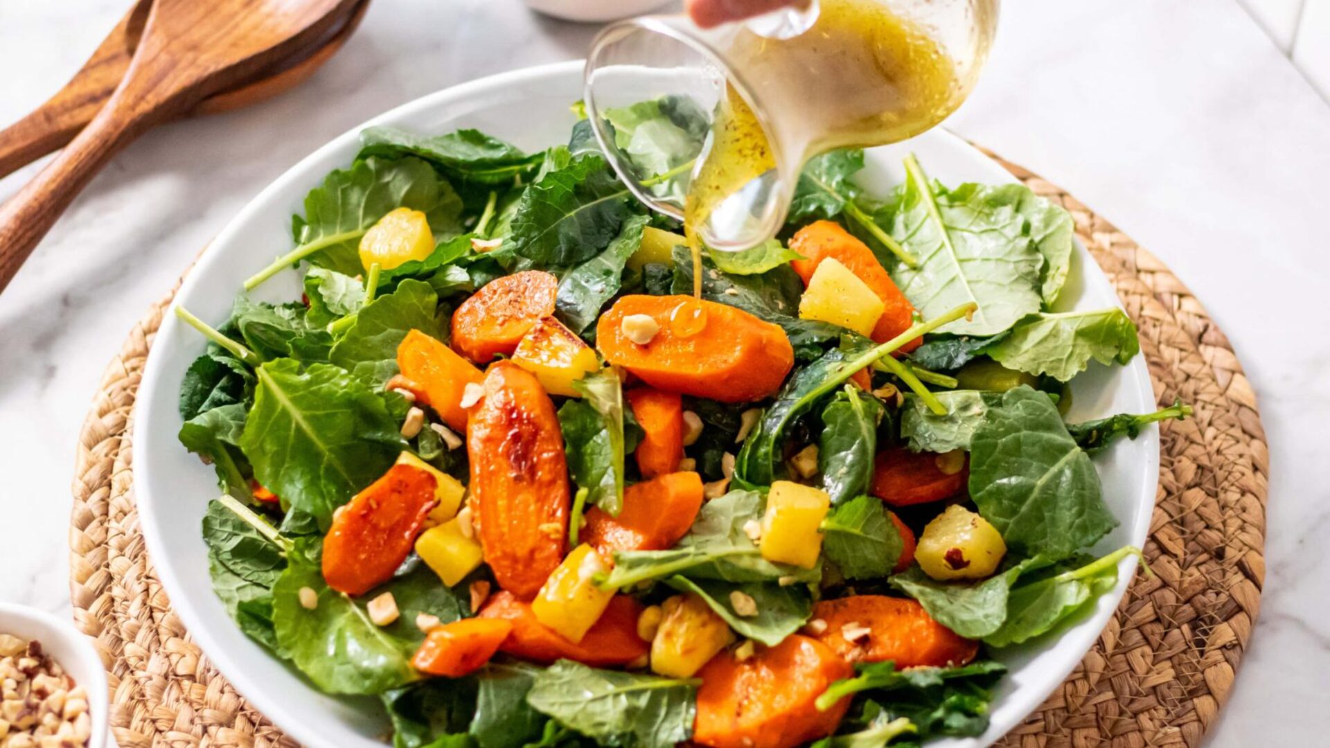 Roasted Carrots and Pineapple with Brown Butter Sage Vinaigrette - Dole® Sunshine