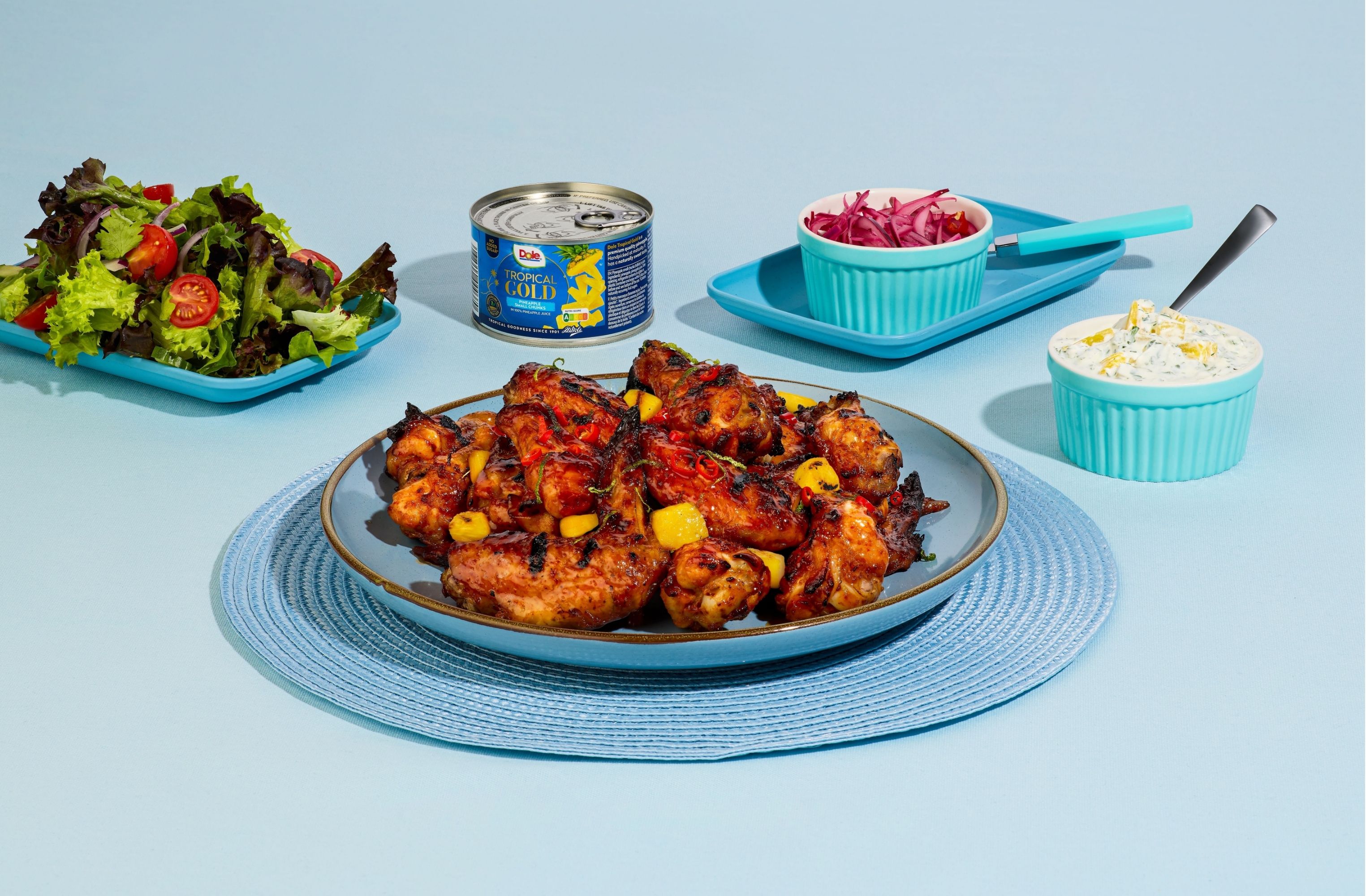 Sweet & Spicy Pineapple Wings - Dole® Sunshine