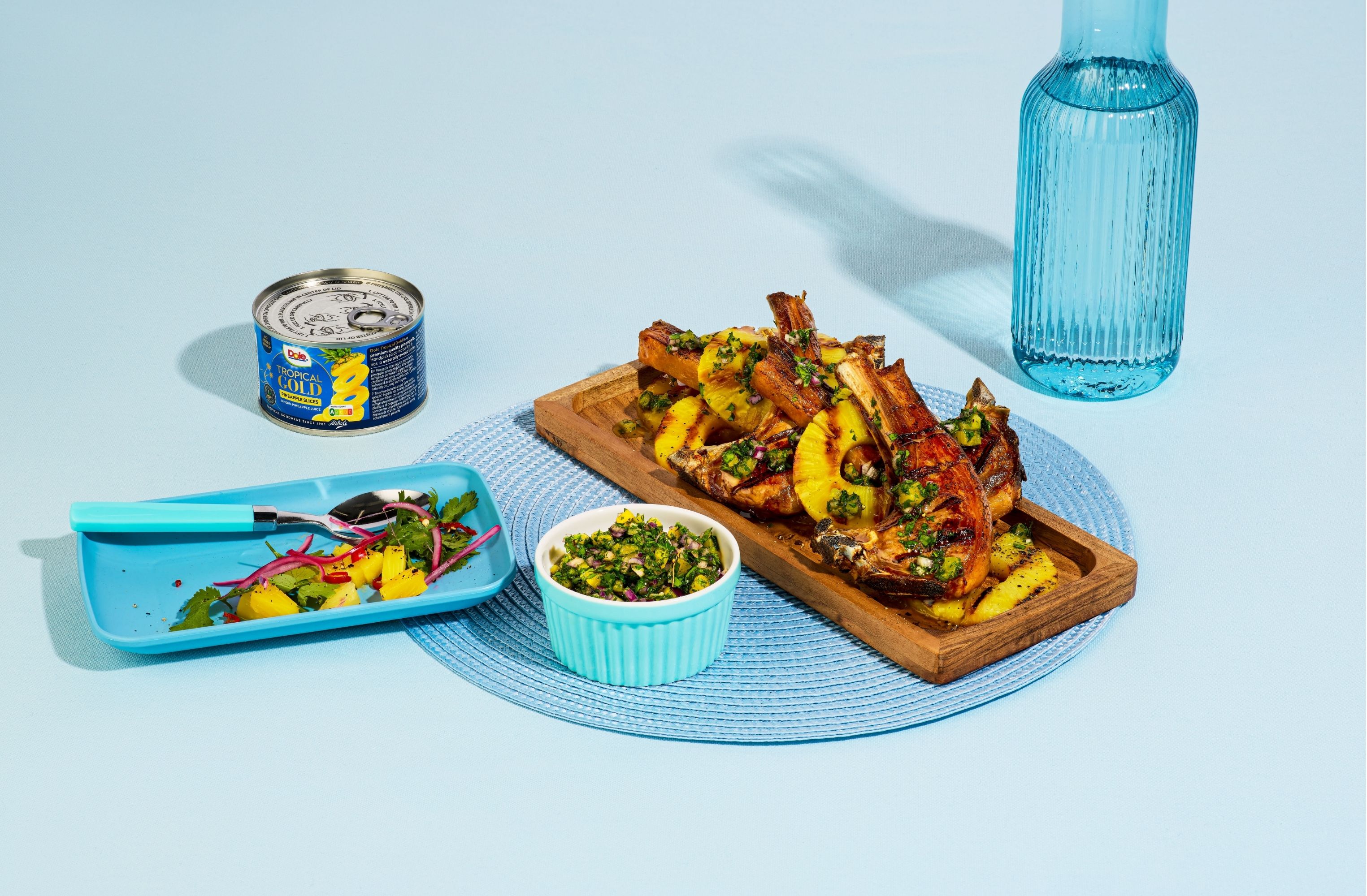 Lamb Chops with Pineapple-Mint Chimichurri - Dole® Sunshine