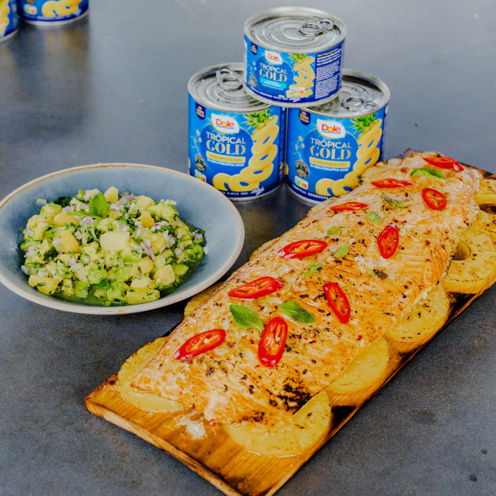 Dole Hawaiian Trout with a Pineapple Avocado Salsa - Dole® Sunshine